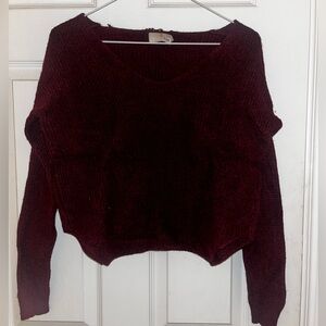 Maroon Wilfred Free Sweater from Aritzia